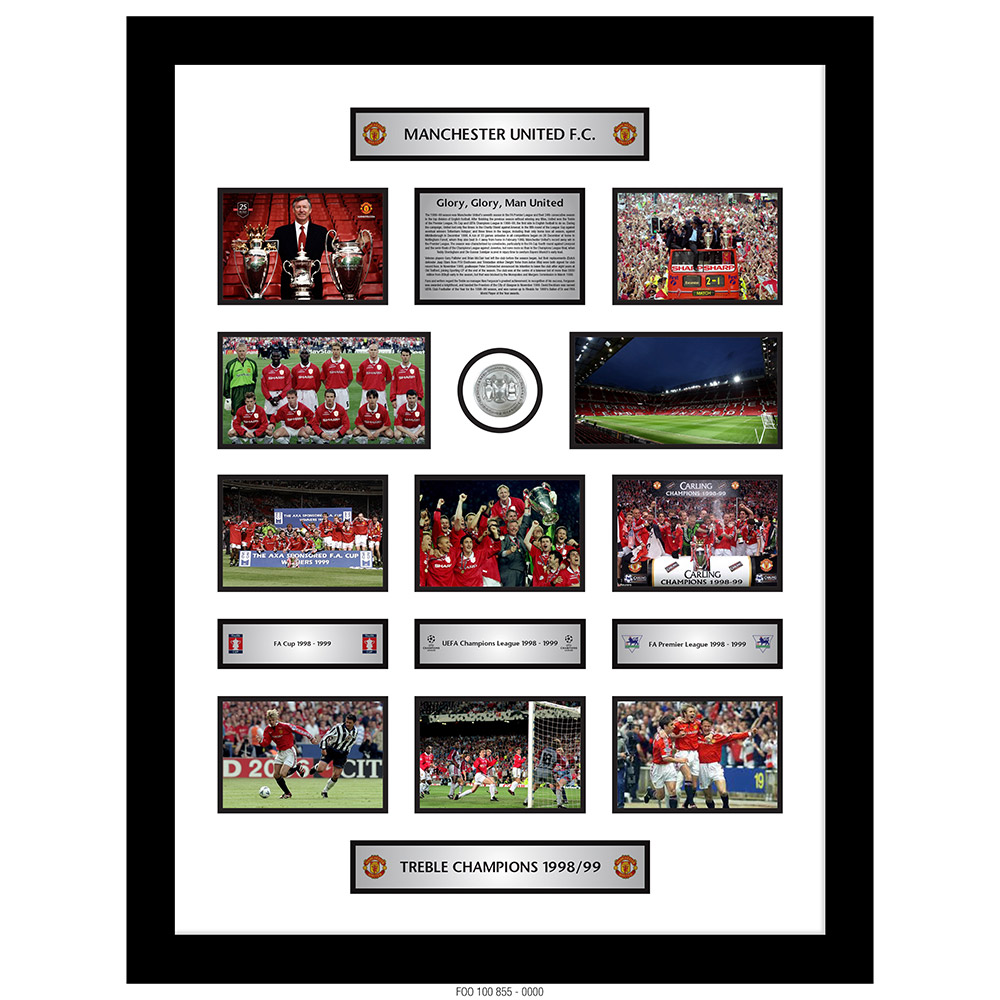 MANCHESTER UNITED - 1999 TREBLE CHAMPIONS [MEDAL & PHOTO COMPILATION] (20th ANNIVERSARY EDITION)