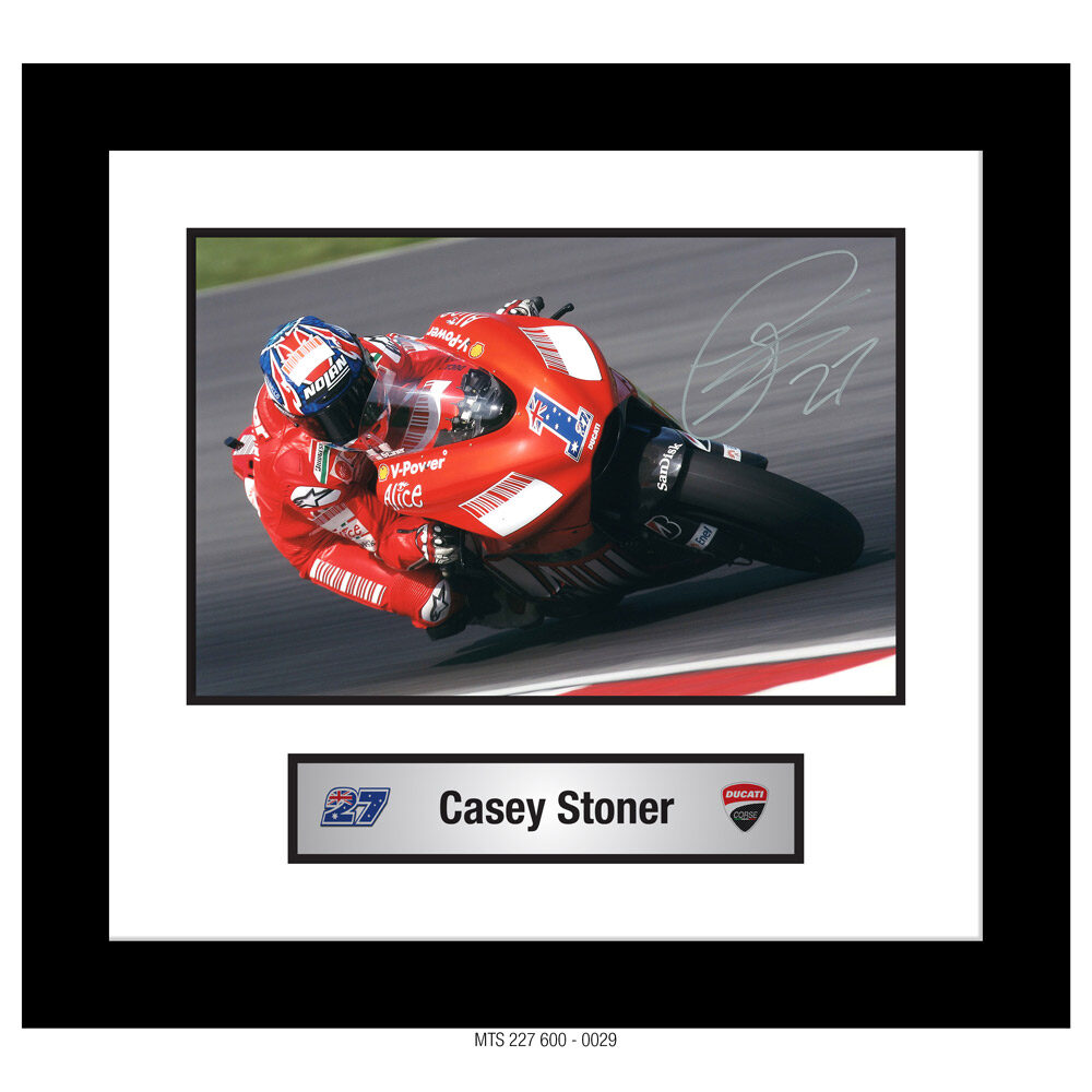 CASEY STONER - AUTOGRAPHED PHOTO [FRAMED] 0029