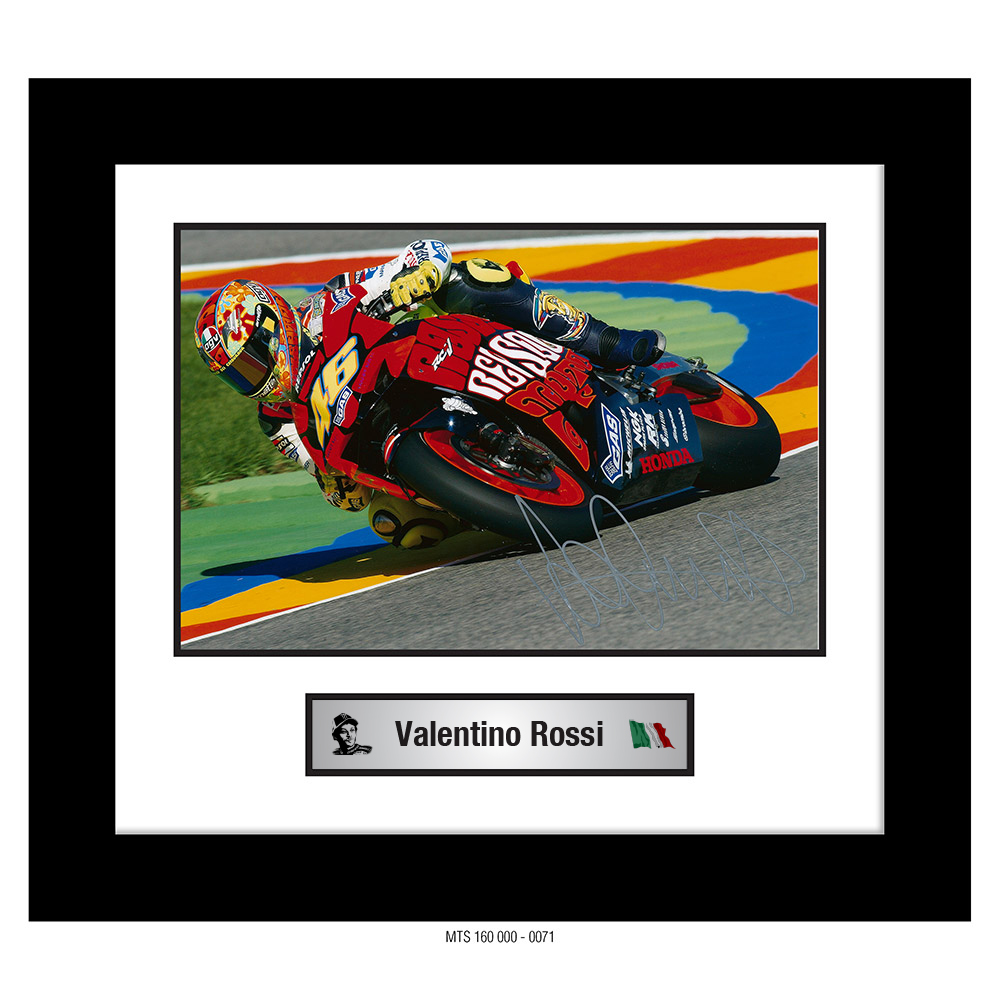 VALENTINO ROSSI – AUTOGRAPHED PHOTO [FRAMED] 0071