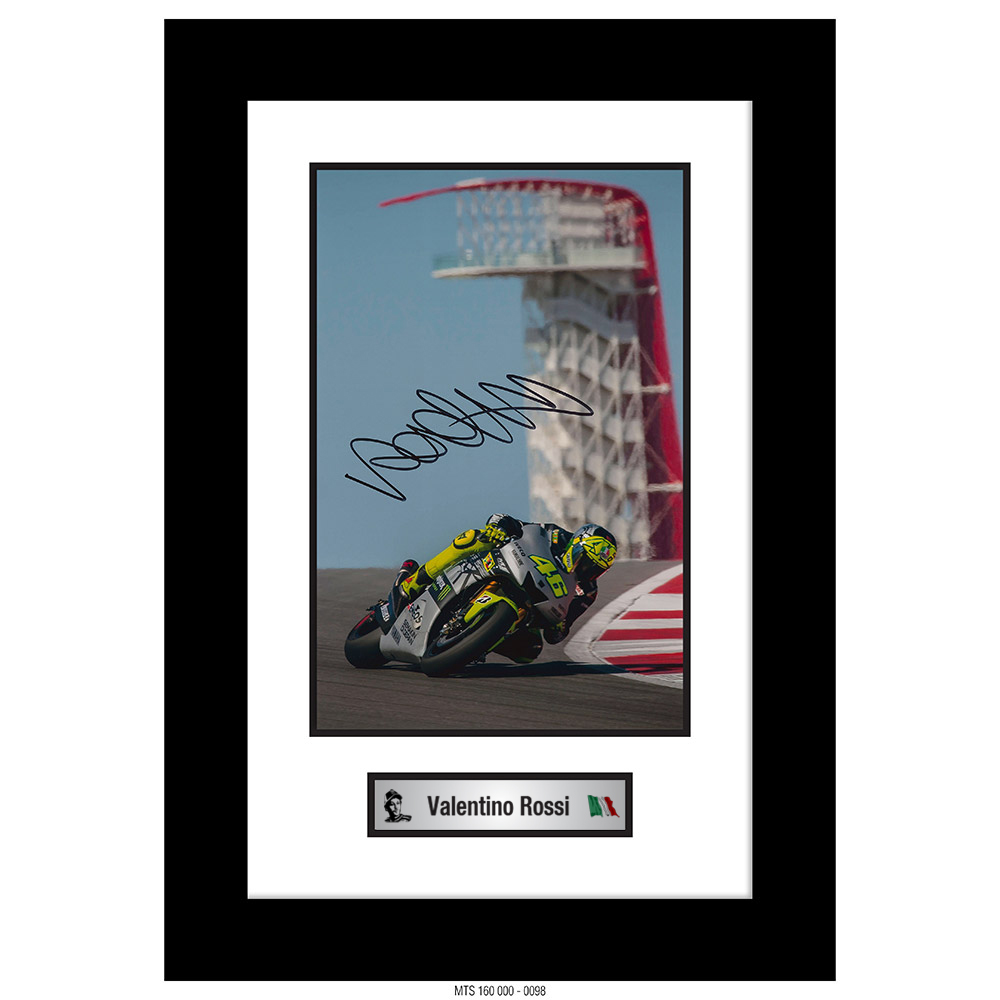 VALENTINO ROSSI – AUTOGRAPHED PHOTO [FRAMED] 0098