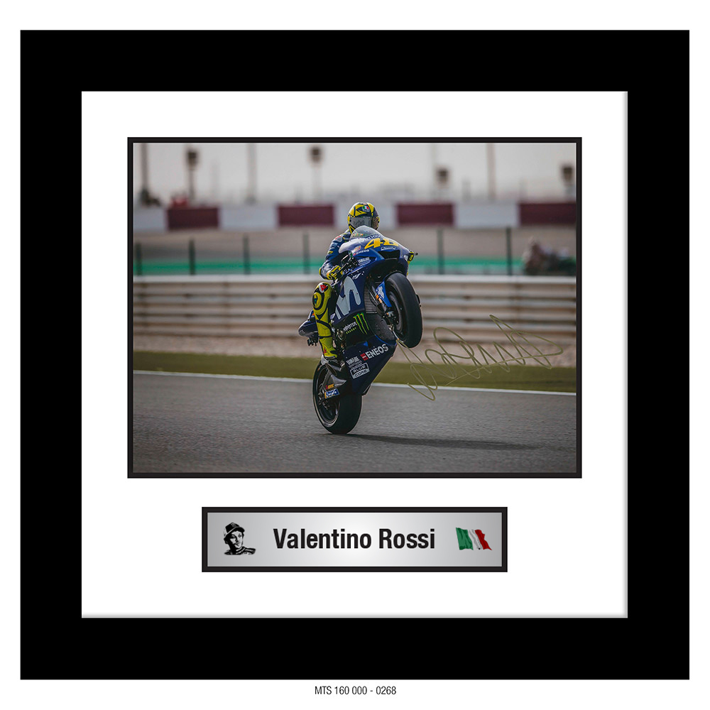 VALENTINO ROSSI – AUTOGRAPHED PHOTO [FRAMED] 0268