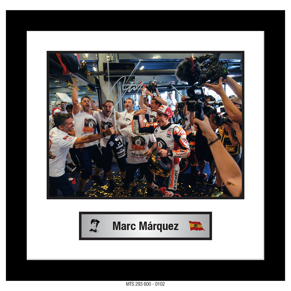 MARC MÁRQUEZ – AUTOGRAPHED PHOTOGRAPH [FRAMED] 0102