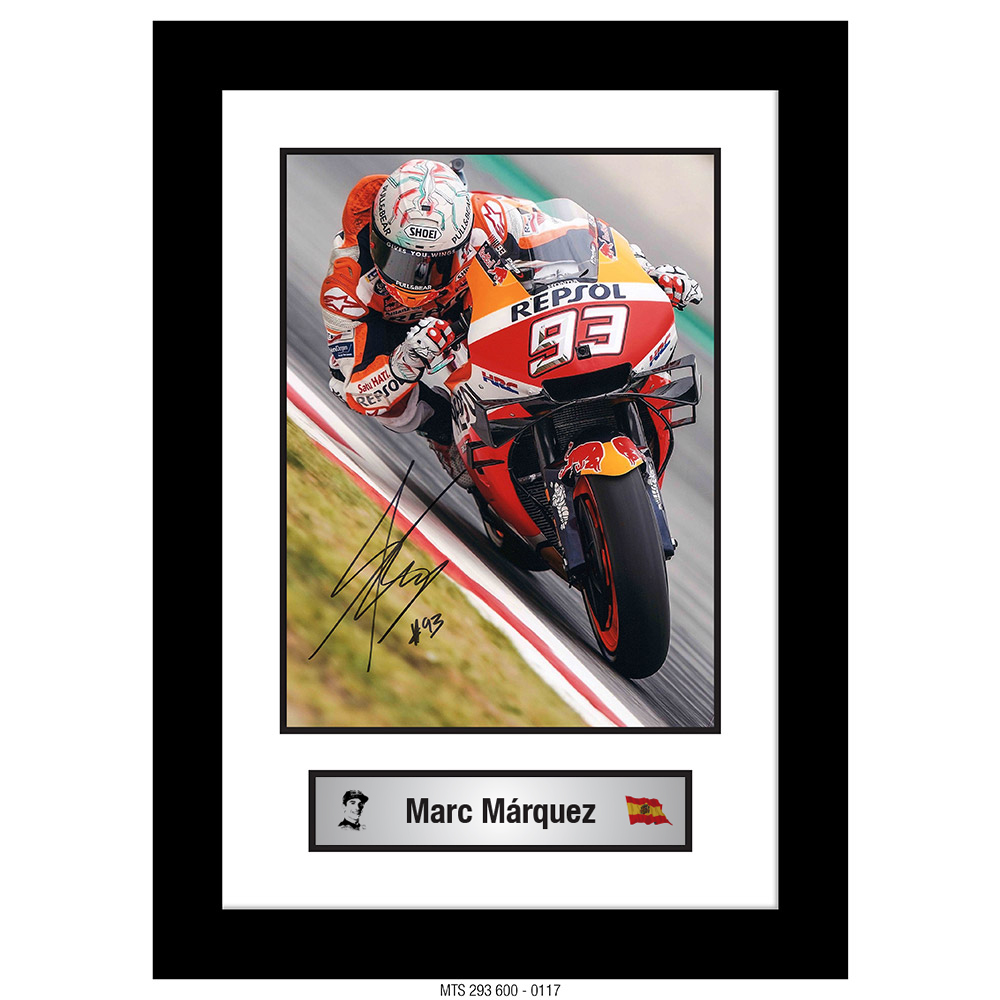 MARC MÁRQUEZ – AUTOGRAPHED PHOTOGRAPH [FRAMED] 0117
