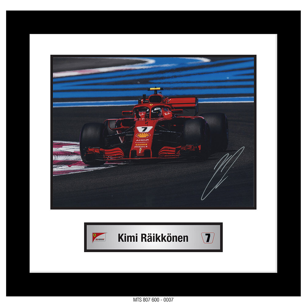 KIMI RAIKKONEN – AUTOGRAPHED PHOTO [FRAMED] 0007