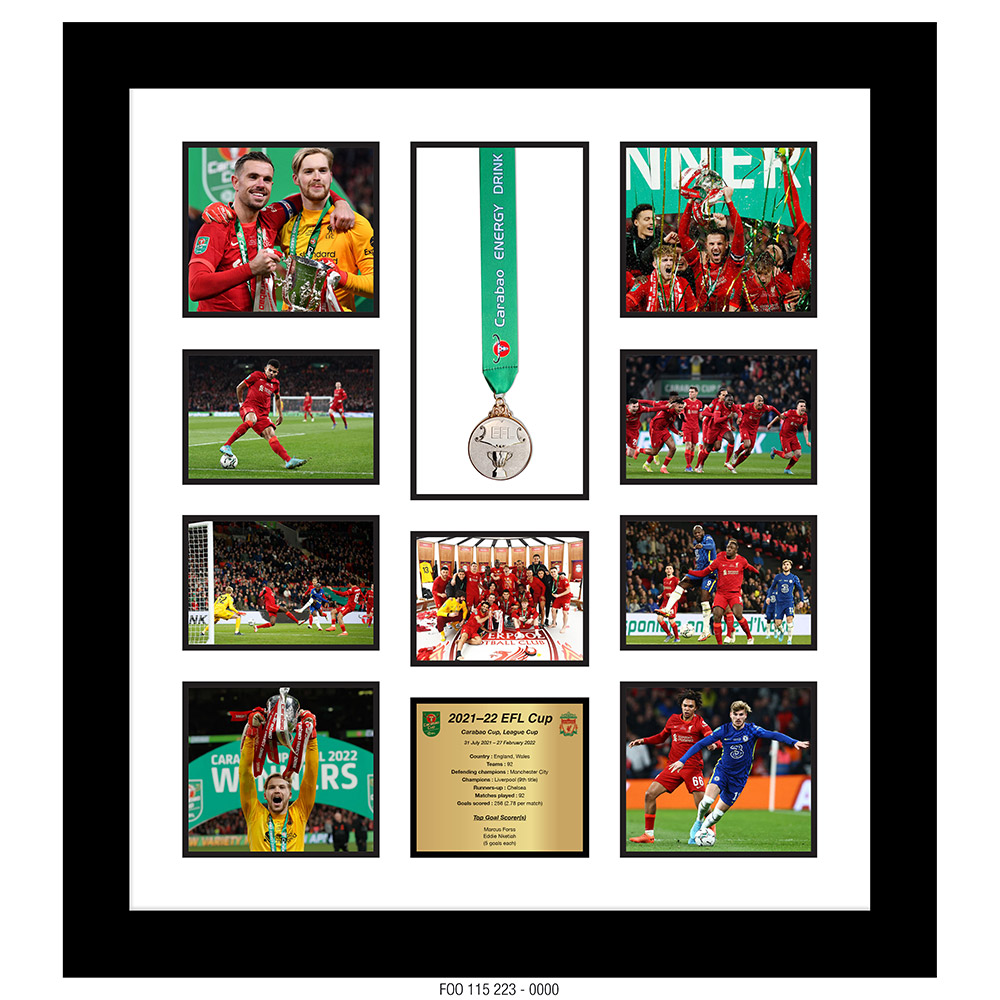 LIVERPOOL - 2022 EFL CARABO CUP WINNERS [MEDAL & PHOTO COMPILATION]