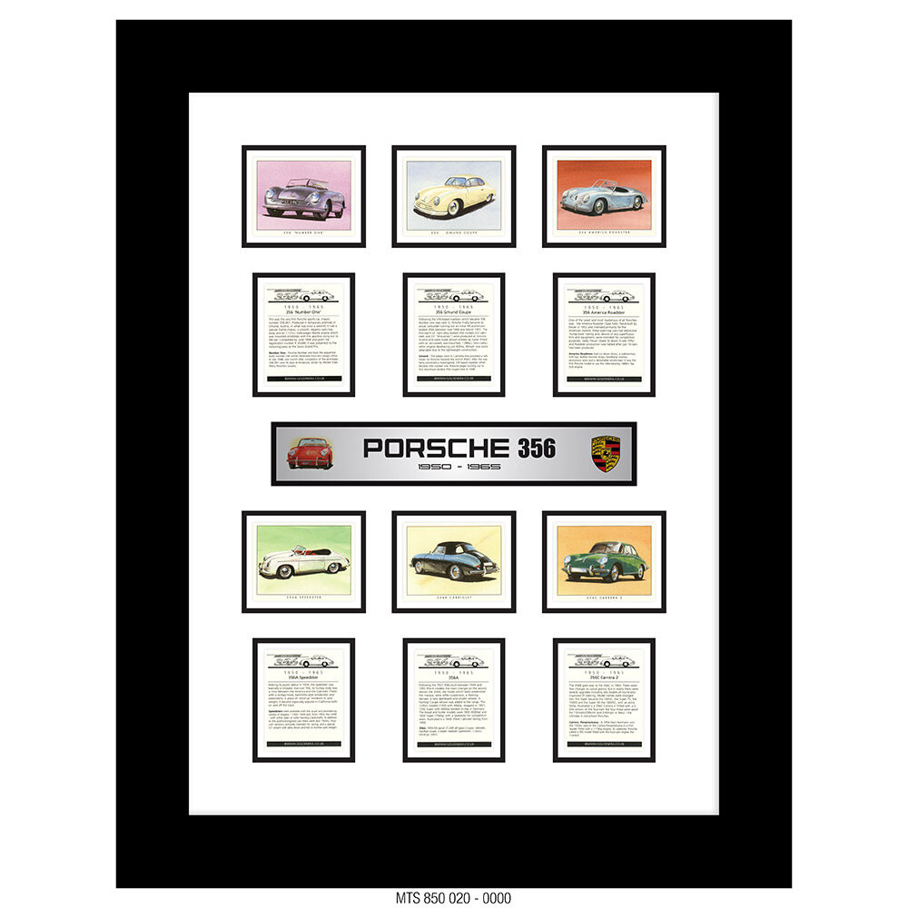 PORSCHE 356 - 1950 to 1965 [TRADE CARD COMPILATION]
