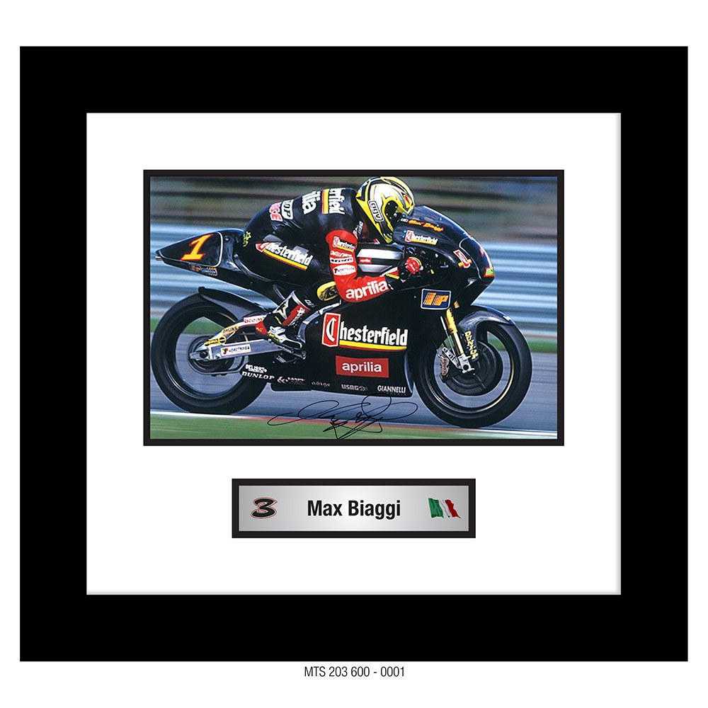 MAX BIAGGI – AUTOGRAPHED PHOTO [FRAMED] 0001  [SCRATCH & DENT]
