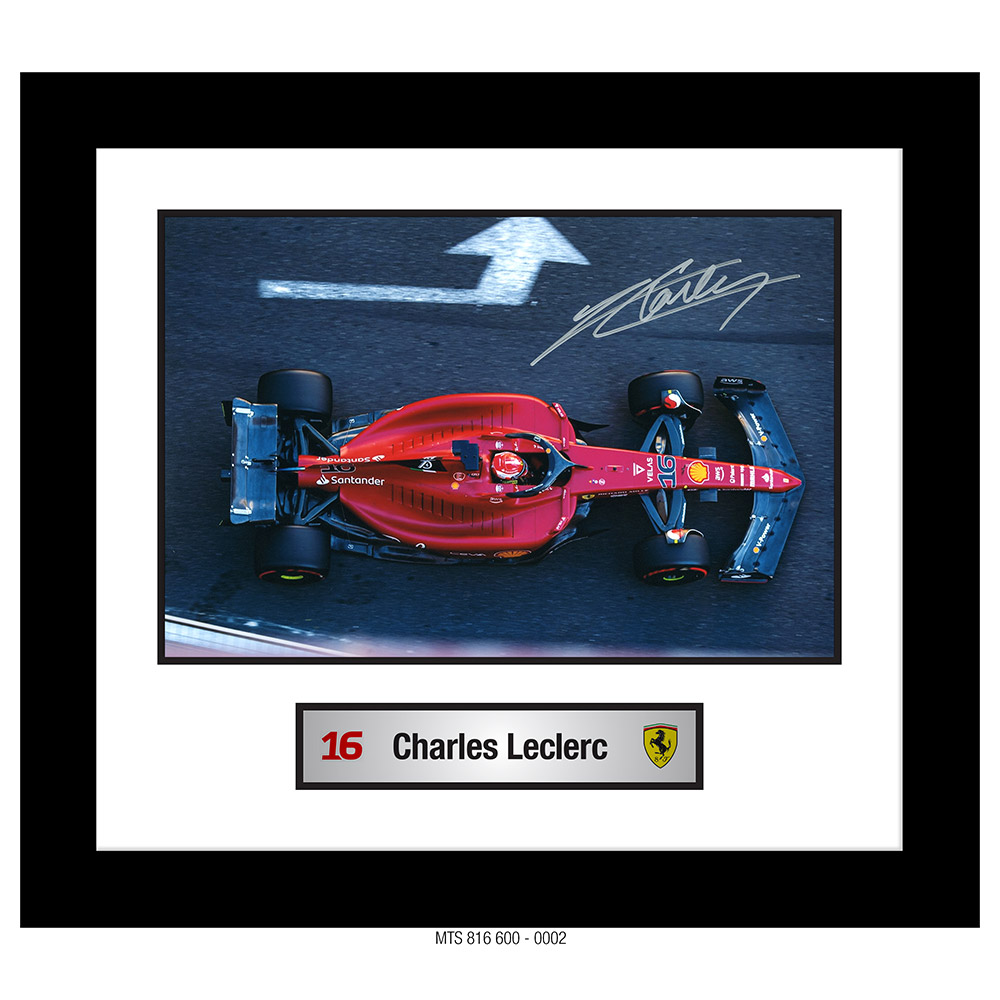 CHARLES LECLERC – AUTOGRAPHED PHOTO [FRAMED] 0002
