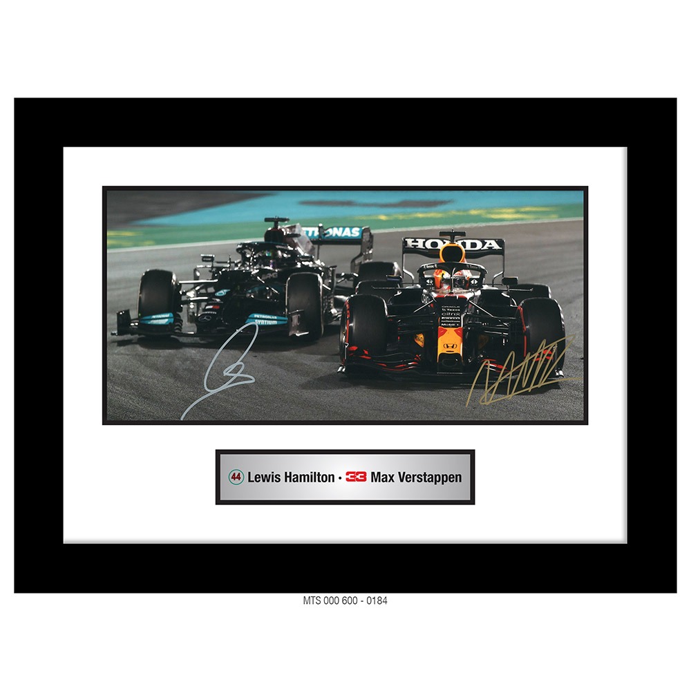 LEWIS HAMILTON & MAX VERSTAPPEN – AUTOGRAPHED PHOTO [0184]