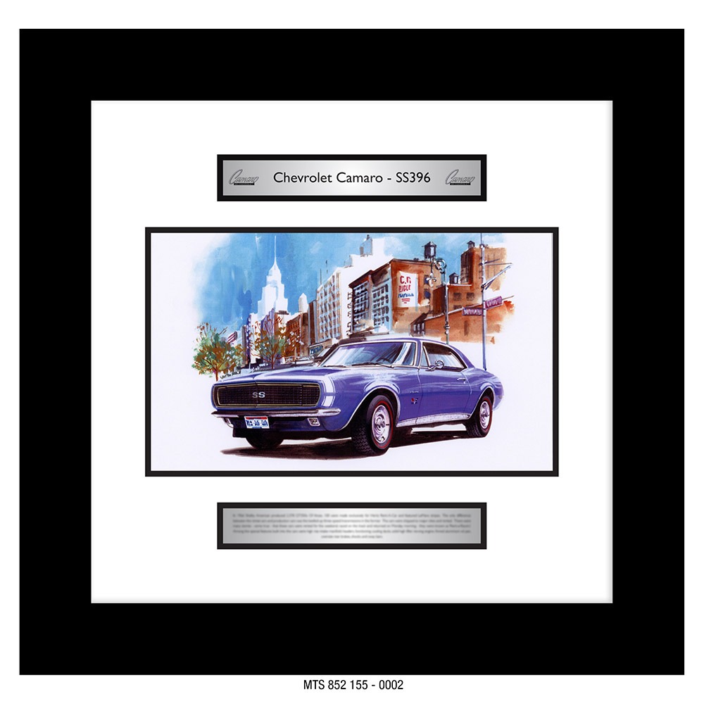 CHEVROLET - CAMARO SS396  [GOER A3 ART PRINT]
