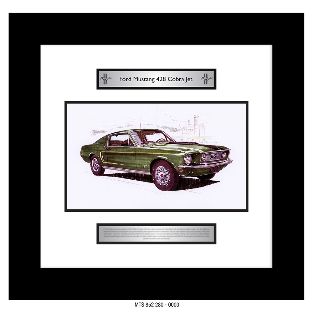 FORD - MUSTANG 428 COBRA JET  [GOER A3 ART PRINT]