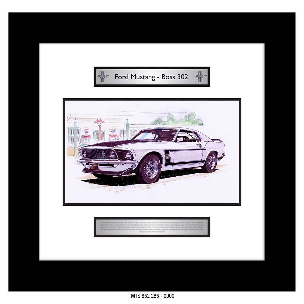 FORD - MUSTANG - BOSS 302  [GOER A3 ART PRINT]