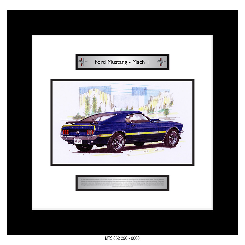 FORD - MUSTANG - MACH 1  [GOER A3 ART PRINT]