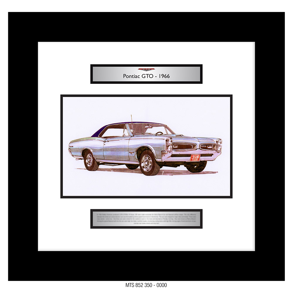 PONTIAC GTO - 1966  [GOER A3 ART PRINT]
