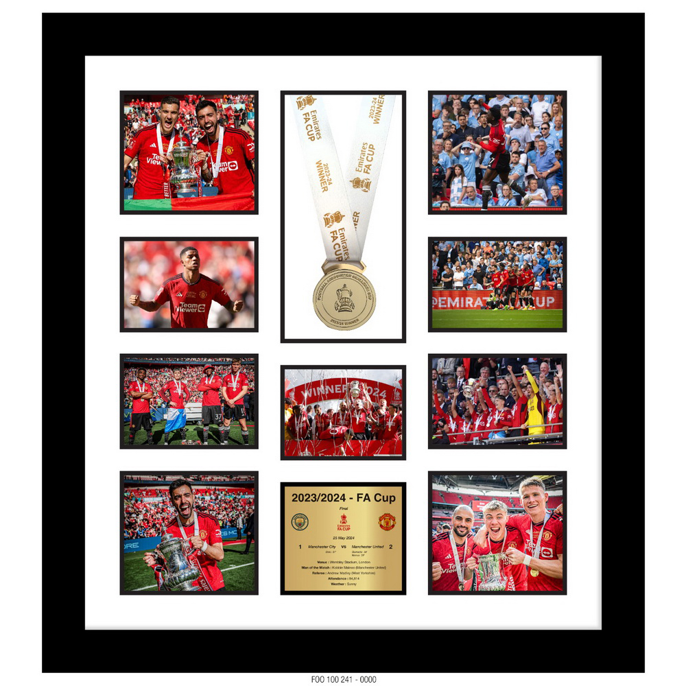MANCHESTER UNITED - 2023/2024 F.A. CUP CHAMPIONS [MEDAL & PHOTO COMPILATION]