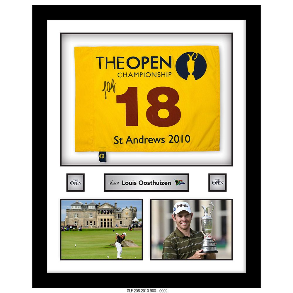 LOUIS OOSTHUIZEN - 2010 OPEN CHAMPIONSHIP PIN FLAG & PHOTO COMPILATION  [900-2]