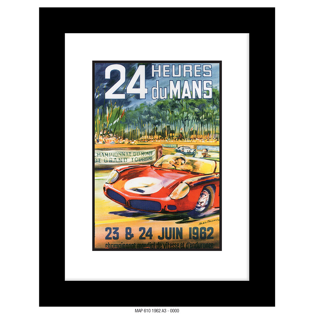 A3 VINTAGE LE MANS ART PRINT [1962] – LE MANS 1962