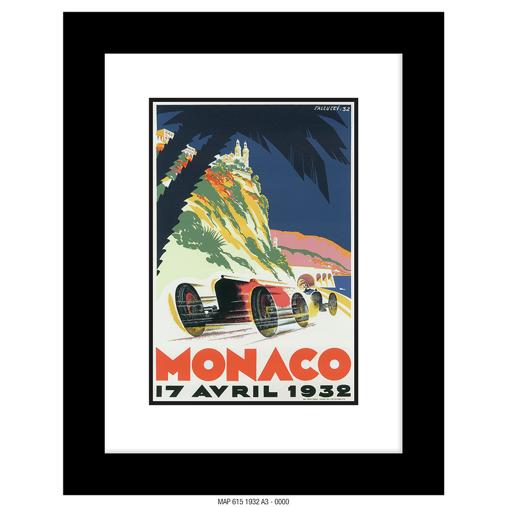 A3 VINTAGE MONACO ART PRINT [1932] – MONACO 1932